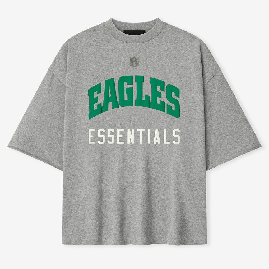 Philadelphia Eagles Fear of God x NFL Unisex 3/4-Sleeve T-Shirt Heather Gray