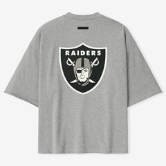 Las Vegas Raiders Fear of God x NFL Unisex 3/4-Sleeve T-Shirt Heather Gray