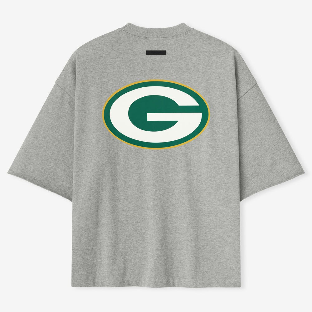 Green Bay Packers Fear of God x NFL Unisex 3/4-Sleeve T-Shirt Heather Gray