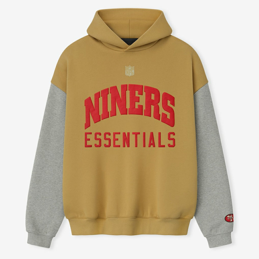 San Francisco 49ers Fear of God x NFL Unisex Sport Hoodie Gold/Heather Gray