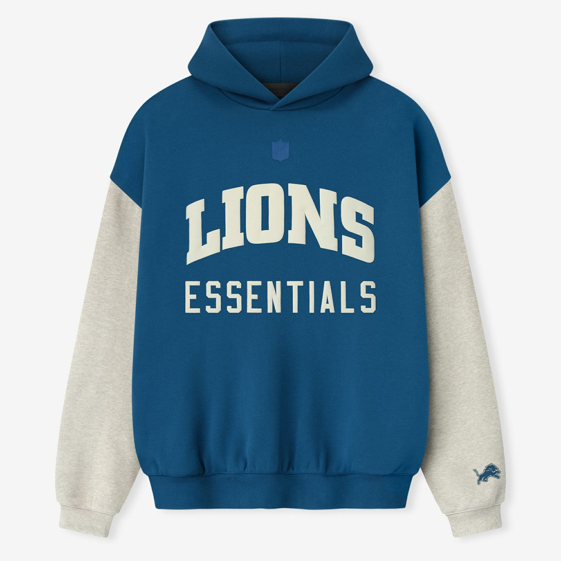 Detroit Lions Fear of God x NFL Unisex Sport Hoodie Blue/Heather Gray