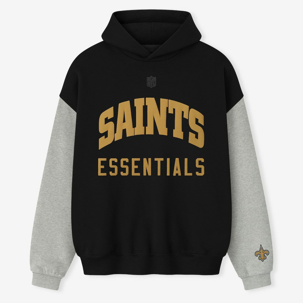 New Orleans Saints Fear of God x NFL Unisex Sport Hoodie Black/Heather Gray