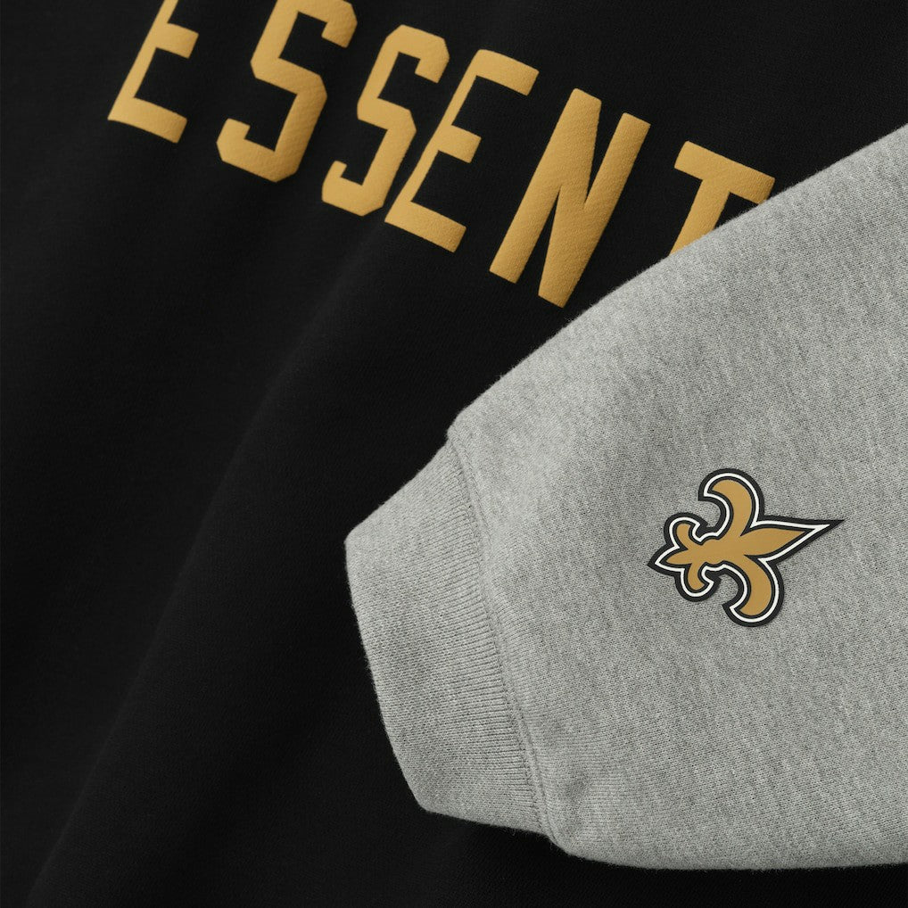 New Orleans Saints Fear of God x NFL Unisex Sport Hoodie Black/Heather Gray