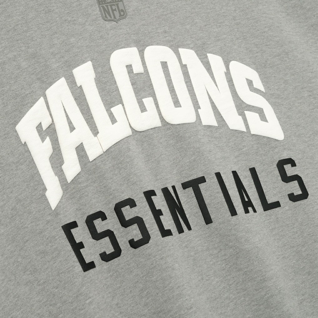 Atlanta Falcons Fear of God x NFL Unisex Sport Hoodie Heather Gray/Red