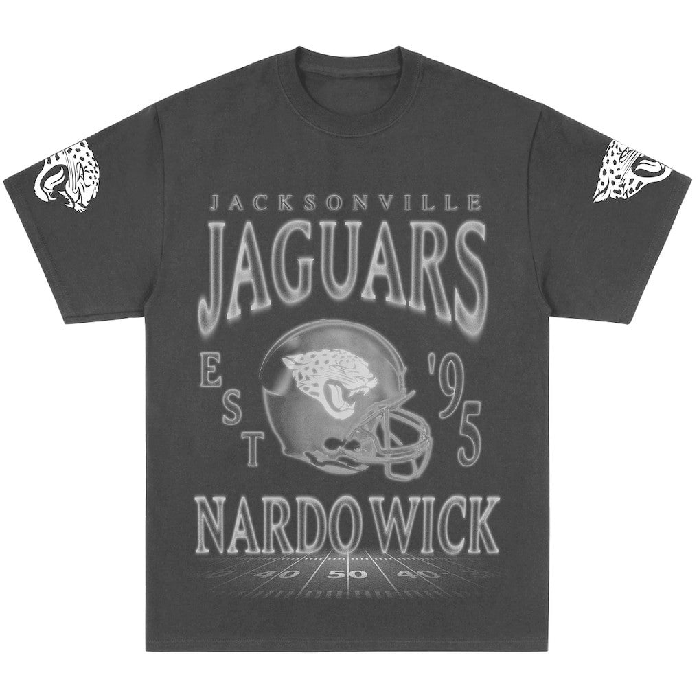 Jacksonville Jaguars Nardo Wick Unisex Teal Smoke T-Shirt Black
