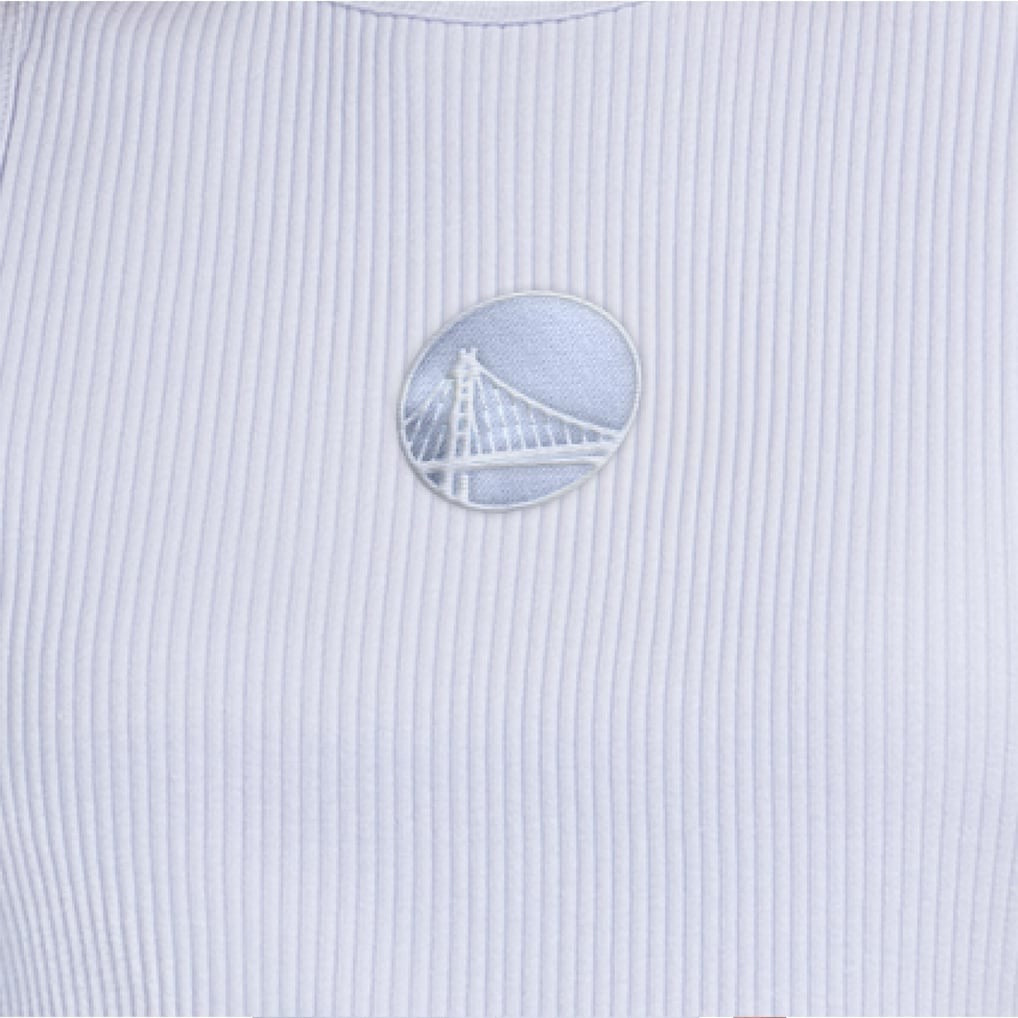 Golden State Warriors Starter Women's Pastel Ribbed Tank Top Blue