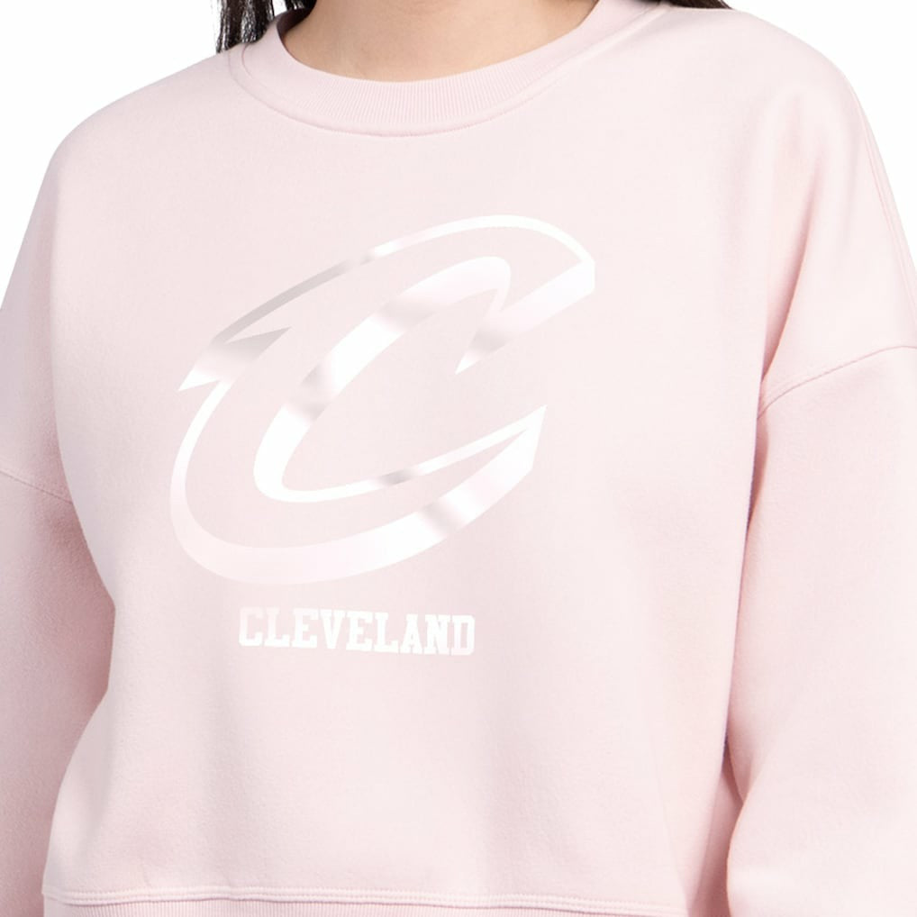 Cleveland Cavaliers Starter Women's Pastel Boxy Sweatshirt Light Pink