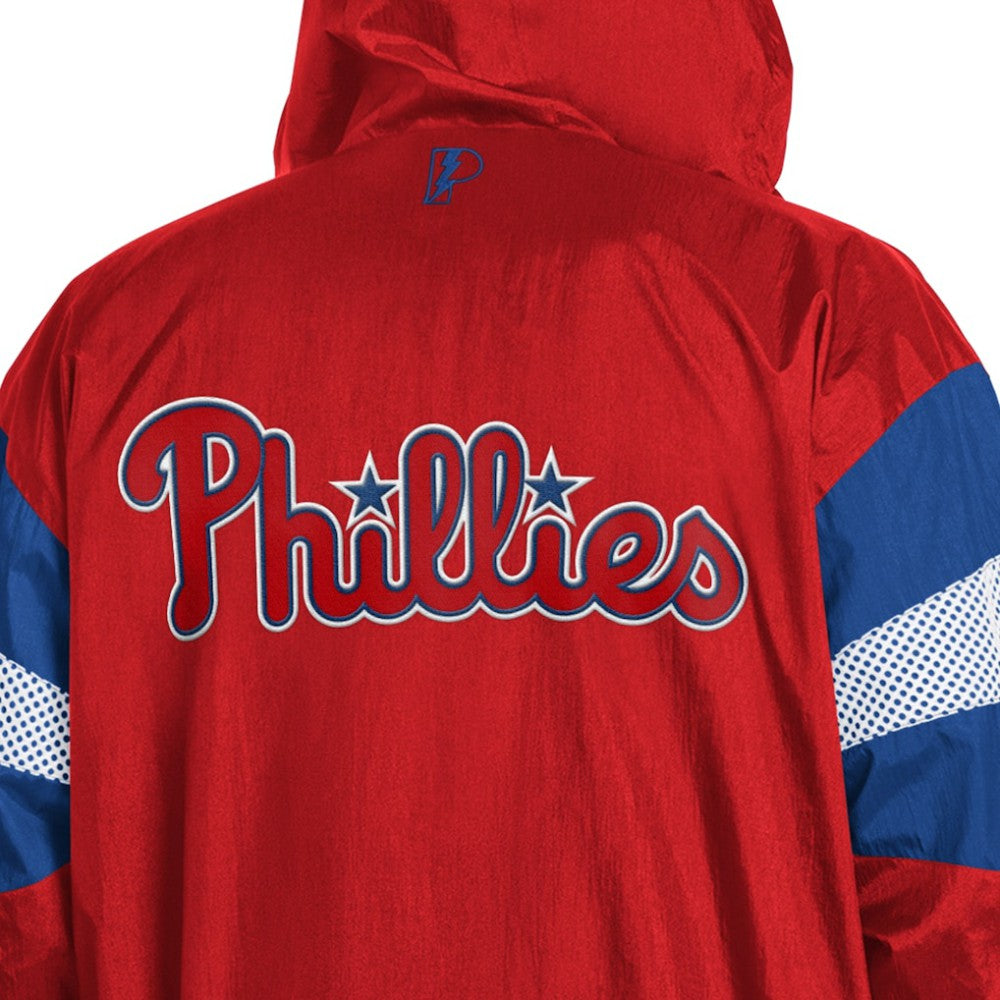 Philadelphia Phillies Pro Player Legacy Lightweight Full-Zip Hooded Jacket - Red/Royal - MLB Sale