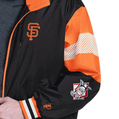 San Francisco Giants Pro Player Legacy Lightweight Full-Zip Hooded Jacket - Black/Orange - MLB Lifestyle