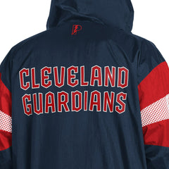 Cleveland Guardians Pro Player Legacy Lightweight Full-Zip Hooded Jacket - Navy/Red - MLB Sale