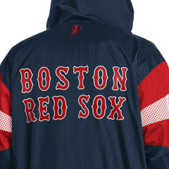 Boston Red Sox Pro Player Legacy Lightweight Full-Zip Hooded Jacket - Navy/Red - MLB Online
