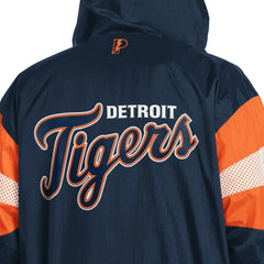 Detroit Tigers Pro Player Legacy Lightweight Full-Zip Hooded Jacket - Navy/Orange - MLB Online