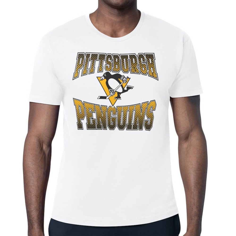 Pittsburgh Penguins Starter Comic Style Team Graphic T-Shirt - White - NHL 203639600