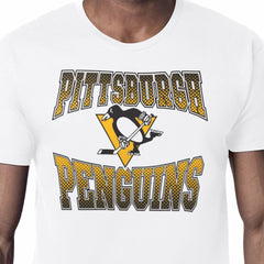 Pittsburgh Penguins Starter Comic Style Team Graphic T-Shirt - White - NHL 203639600