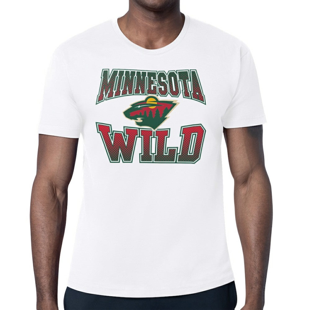 Minnesota Wild Starter Comic Style Team Graphic T-Shirt - White - NHL 203639602