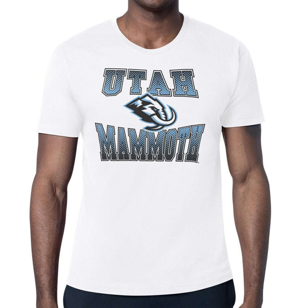 Utah Mammoth Starter Comic Style Team Graphic T-Shirt - White - NHL 203639606