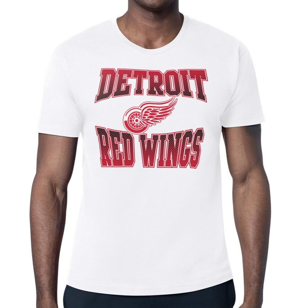 Detroit Red Wings Starter Comic Style Team Graphic T-Shirt - White - NHL 203639607