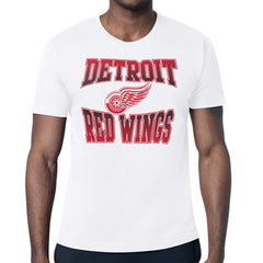 Detroit Red Wings Starter Comic Style Team Graphic T-Shirt - White - NHL 203639607