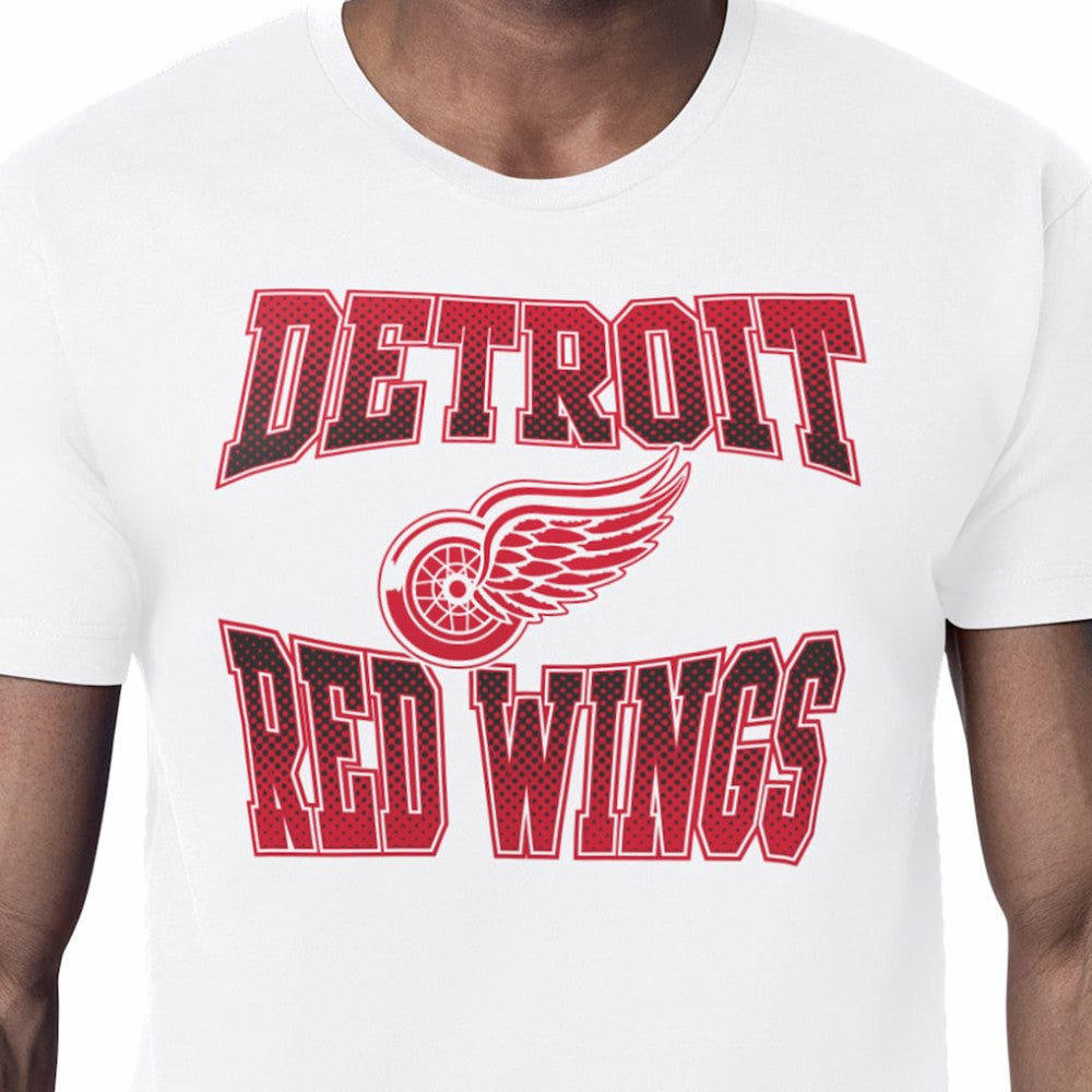 Detroit Red Wings Starter Comic Style Team Graphic T-Shirt - White - NHL 203639607