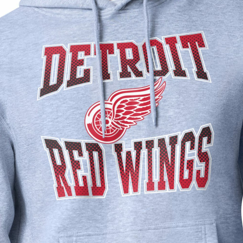 Detroit Red Wings Starter Comic Style Team Graphic Hoodie - Gray - NHL 203639619