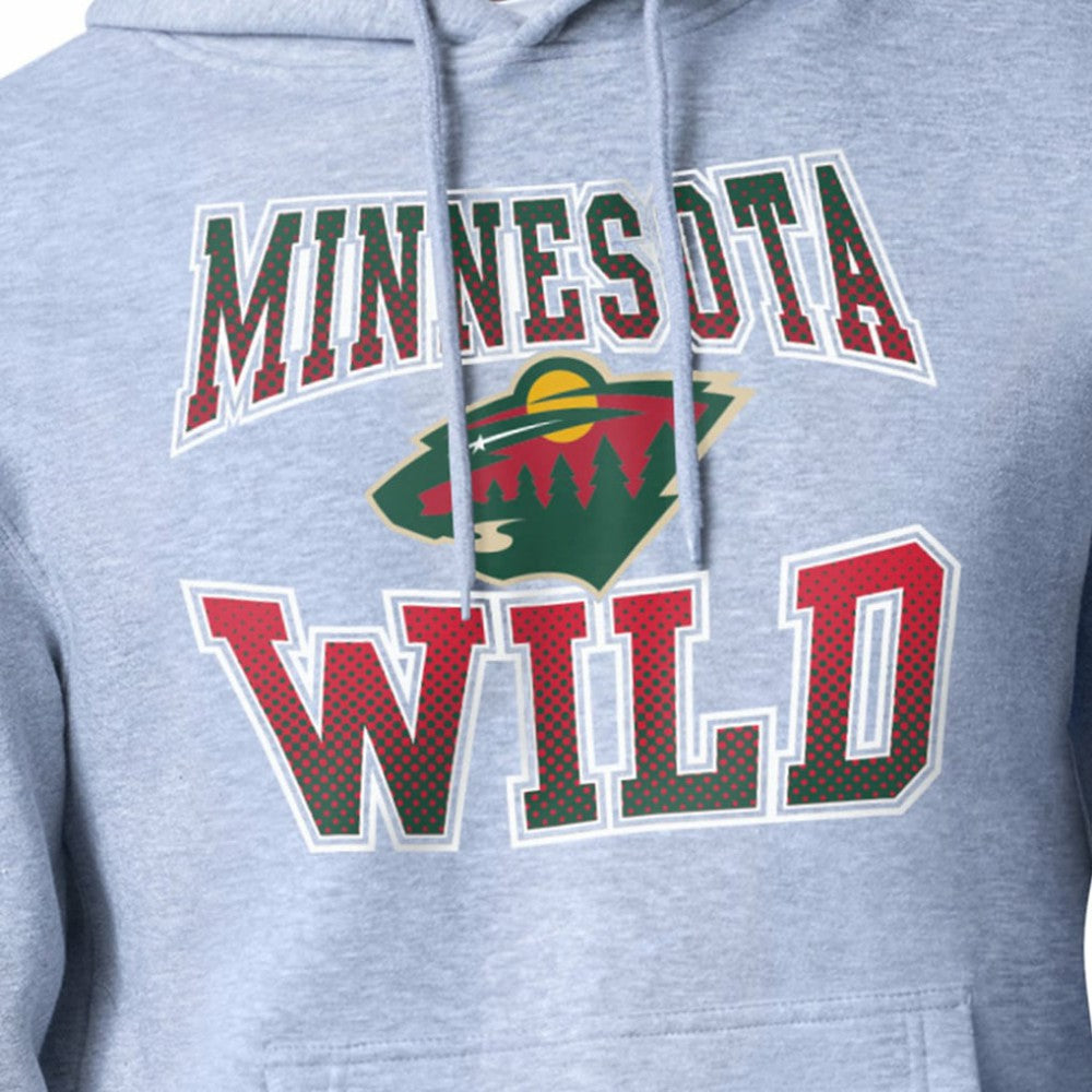 Minnesota Wild Starter Comic Style Team Graphic Hoodie - Gray - NHL 203639623