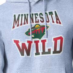 Minnesota Wild Starter Comic Style Team Graphic Hoodie - Gray - NHL 203639623