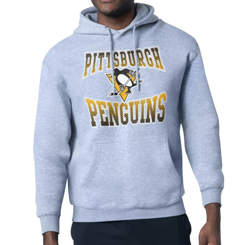 Pittsburgh Penguins Starter Comic Style Team Graphic Hoodie - Gray - NHL 203639627