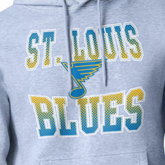 St. Louis Blues Starter Comic Style Team Graphic Hoodie - Gray - NHL 203639639