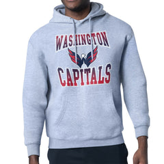 Washington Capitals Starter Comic Style Team Graphic Hoodie - Gray - NHL 203639642