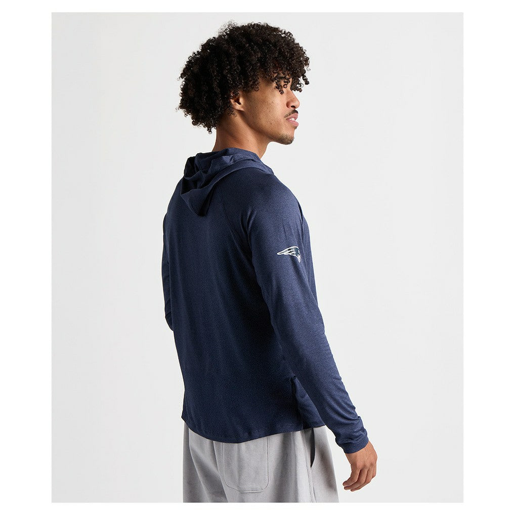 Charles River x New England Patriots Cayak Hooded Long Sleeve T-Shirt Navy