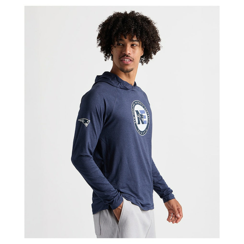 Charles River x New England Patriots Cayak Hooded Long Sleeve T-Shirt Navy