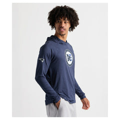 Charles River x New England Patriots Cayak Hooded Long Sleeve T-Shirt Navy