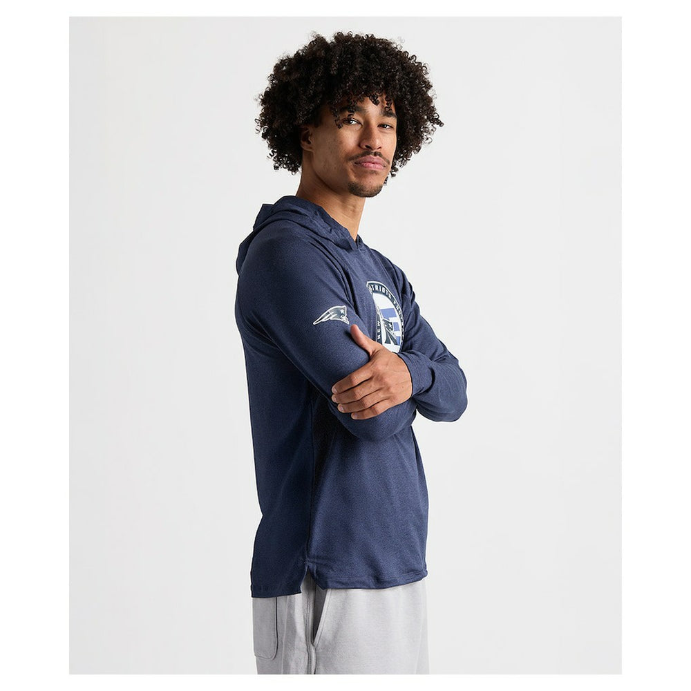 Charles River x New England Patriots Cayak Hooded Long Sleeve T-Shirt Navy
