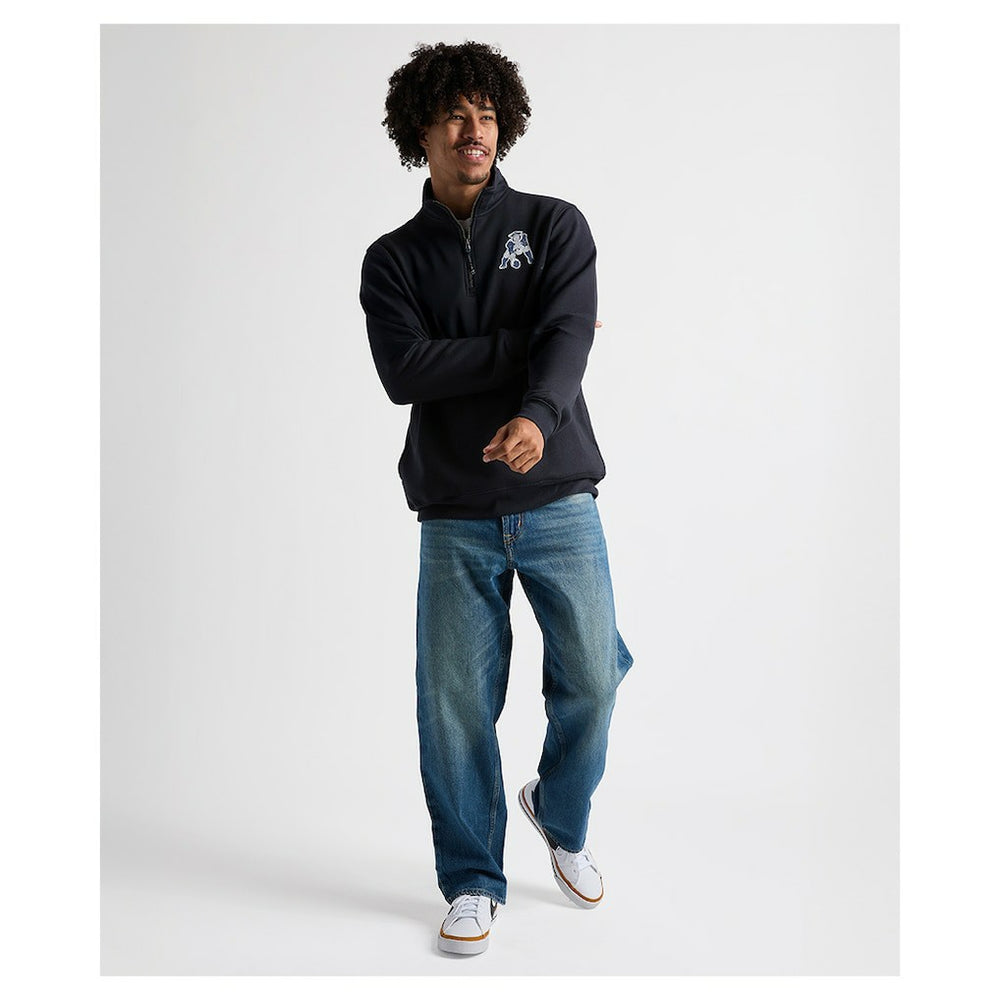 Charles River x New England Patriots Crosswind Quarter-Zip Pullover Navy