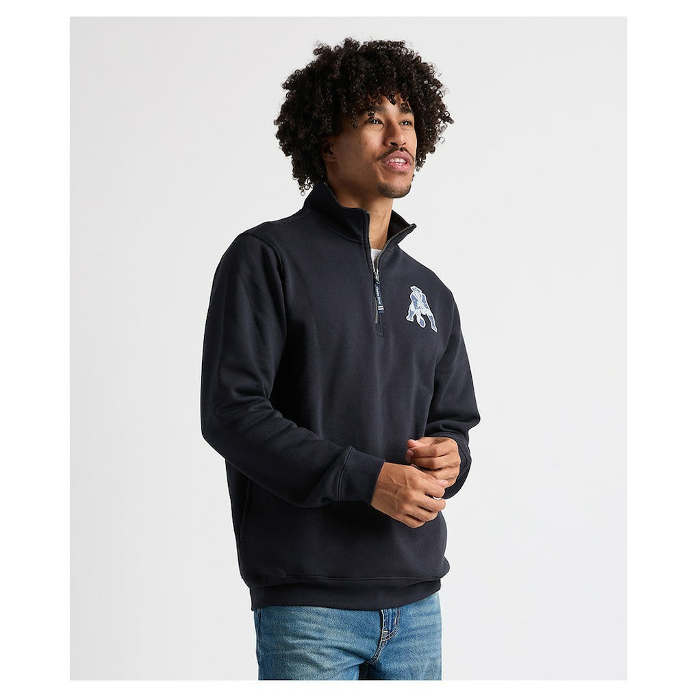 Charles River x New England Patriots Crosswind Quarter-Zip Pullover Navy