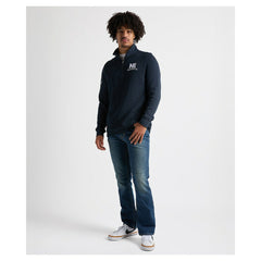 Charles River x New England Patriots Franconia Quilted Quarter-Zip Sweatshirt Navy