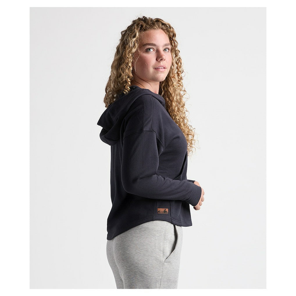 Charles River x New England Patriots Women's Willow Fleece Quarter-Zip Hoodie Navy