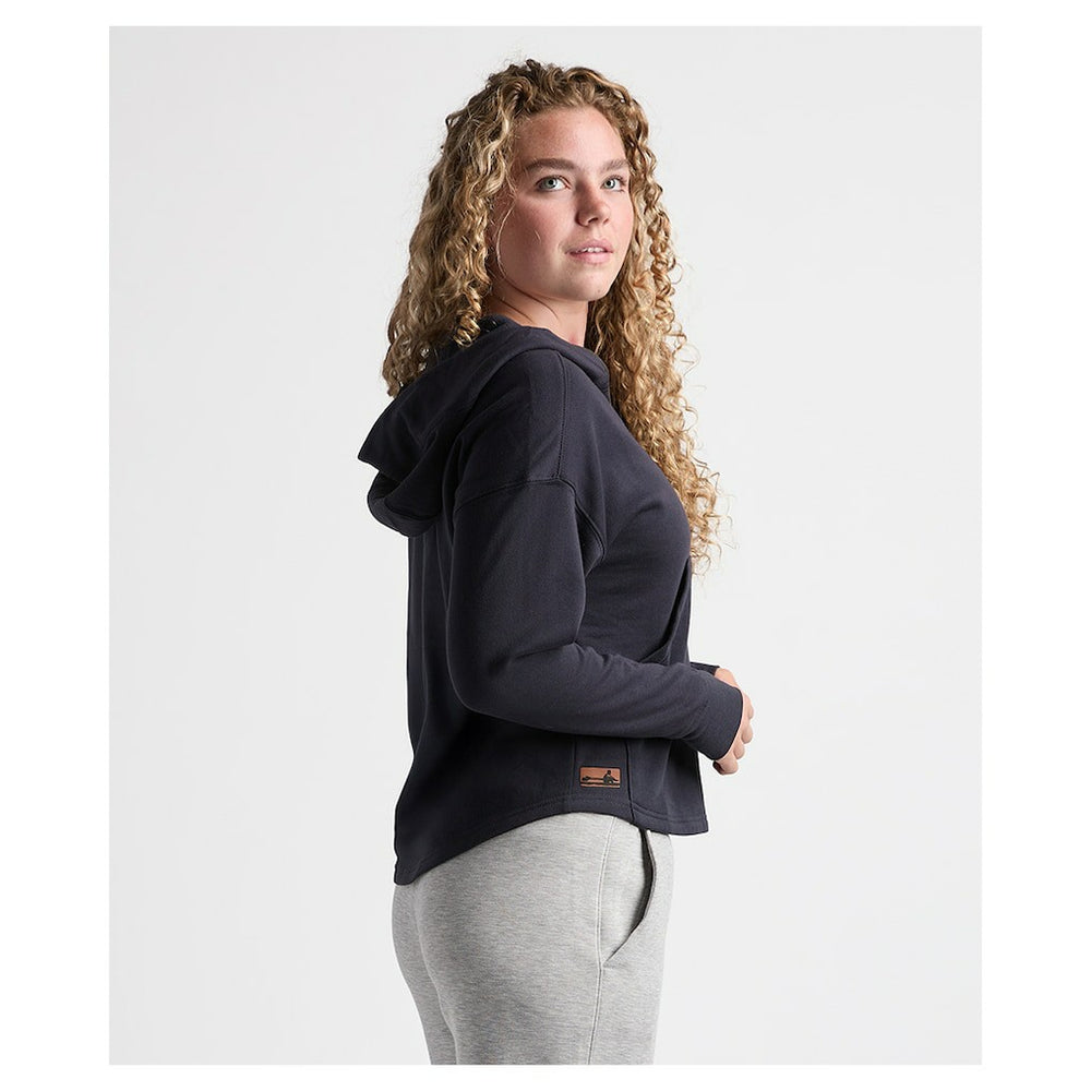 Charles River x New England Patriots Women's Willow Fleece Quarter-Zip Hoodie Navy