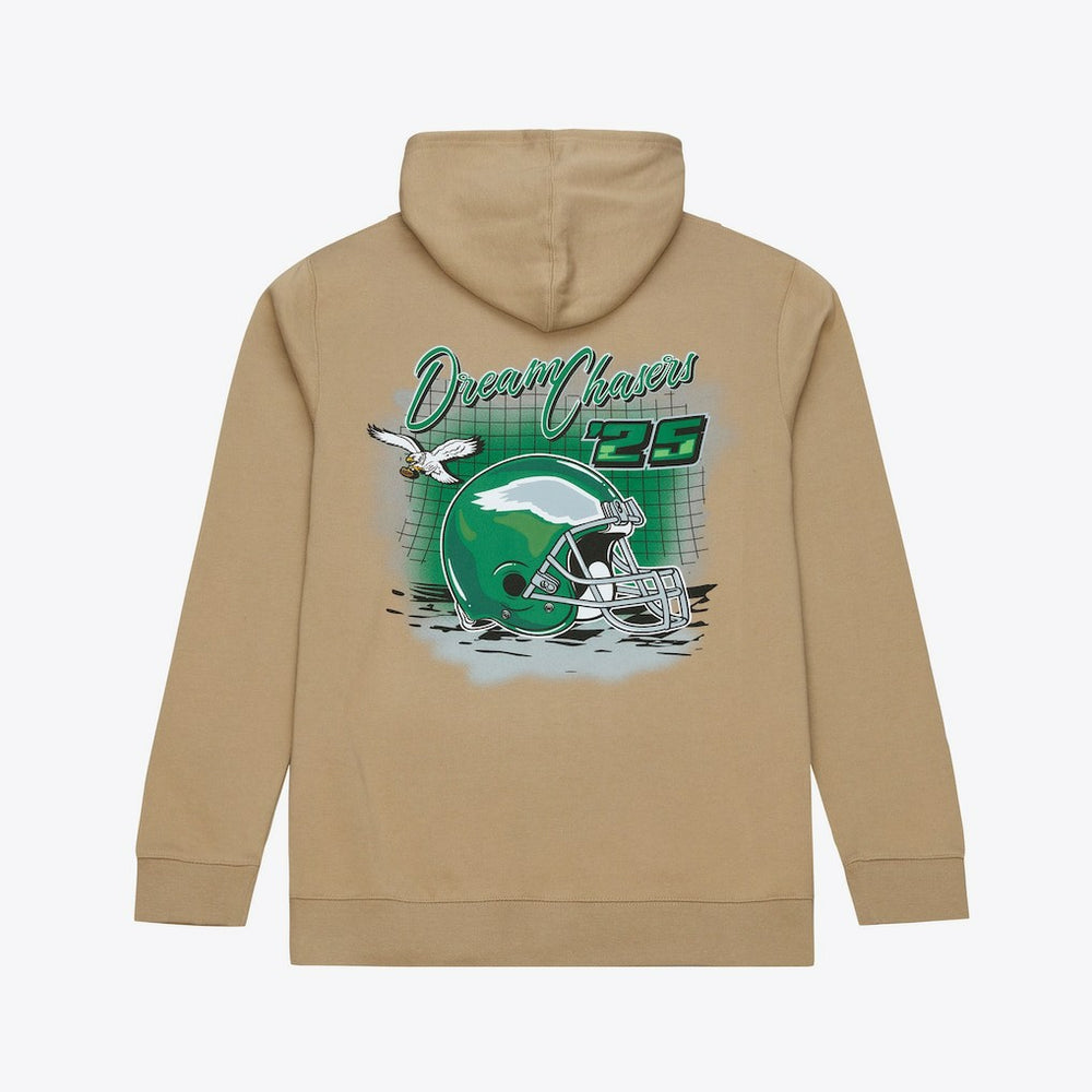 Mitchell & Ness Philadelphia Eagles Dream Chasers Champions Hoodie Sand