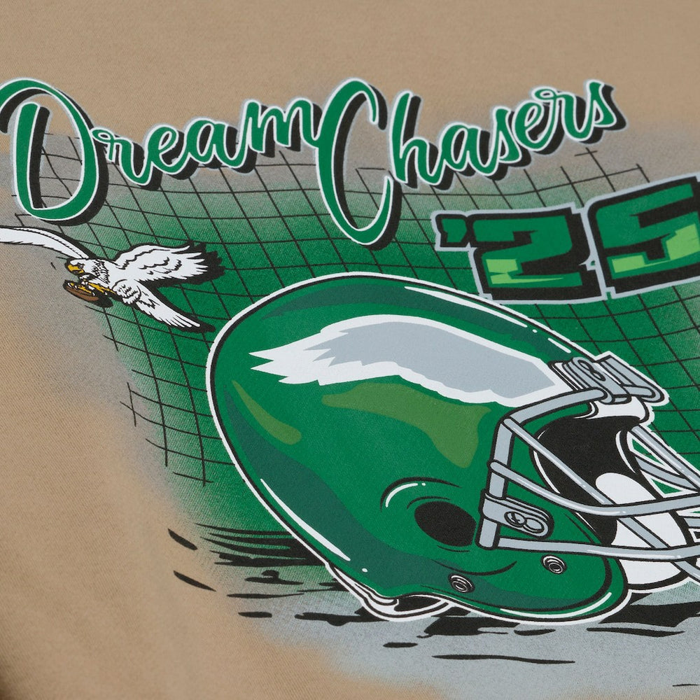 Mitchell & Ness Philadelphia Eagles Dream Chasers Champions Hoodie Sand