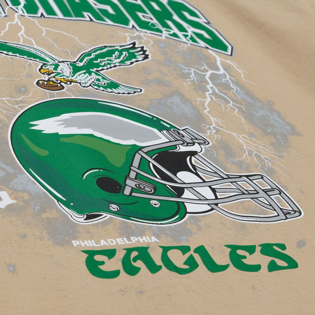 Mitchell & Ness Philadelphia Eagles Dream Chasers Rings T-Shirt Khaki