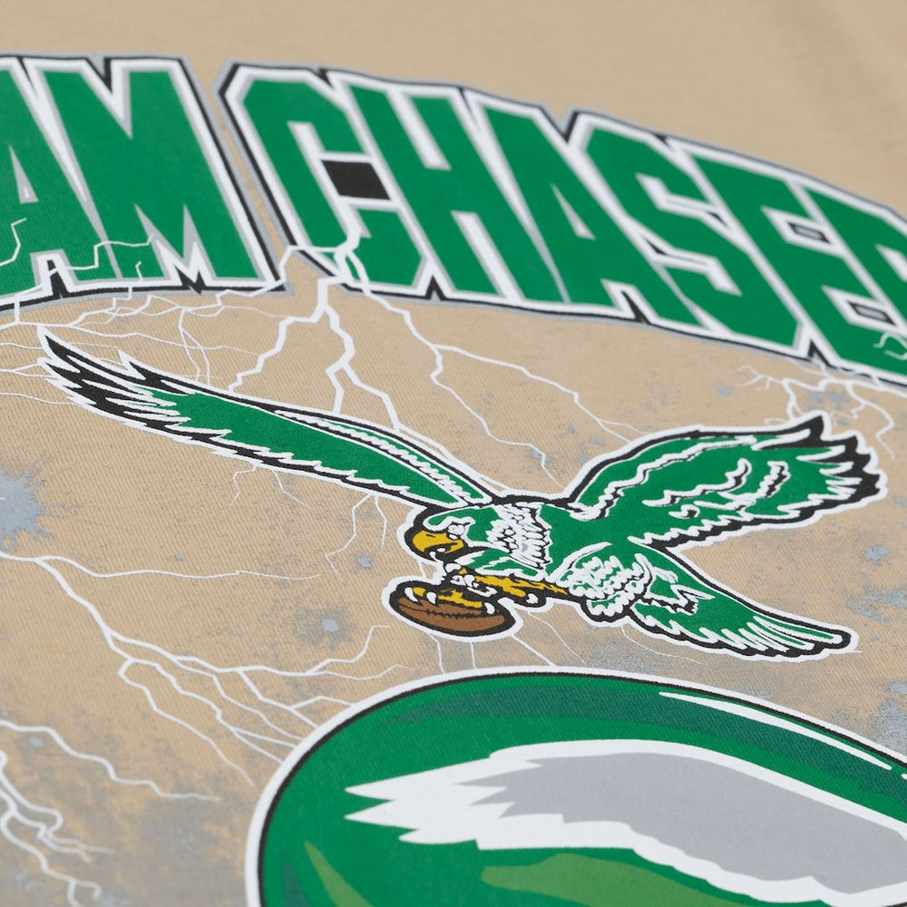 Mitchell & Ness Philadelphia Eagles Dream Chasers Rings T-Shirt Khaki