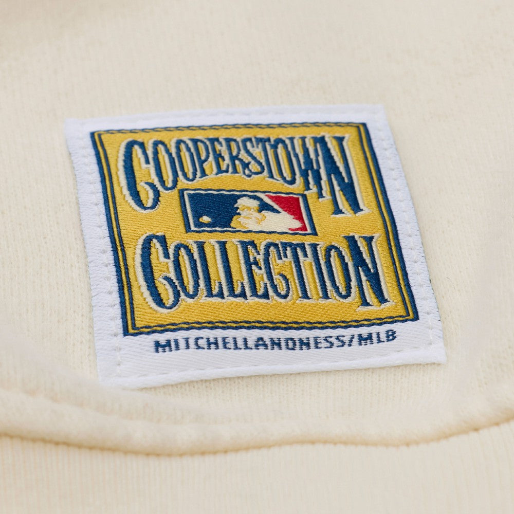 Los Angeles Dodgers Mitchell & Ness Women's Premium Crewneck Sweatshirt - Cream - Mitchell & Ness Sale