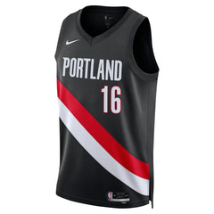 Yang Hansen Portland Trail Blazers Unisex Swingman Jersey Icon Edition Black | Nike US