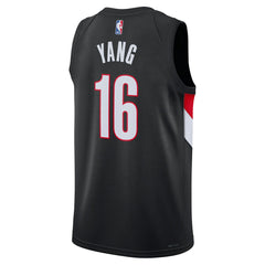 Yang Hansen Portland Trail Blazers Unisex Swingman Jersey Icon Edition Black | Nike US