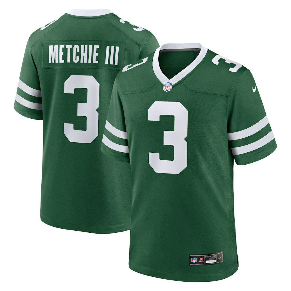 Nike John Metchie III New York Jets Team Game Jersey Legacy Green
