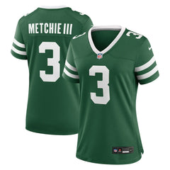 Nike John Metchie III New York Jets Women's Team Game Jersey Legacy Green