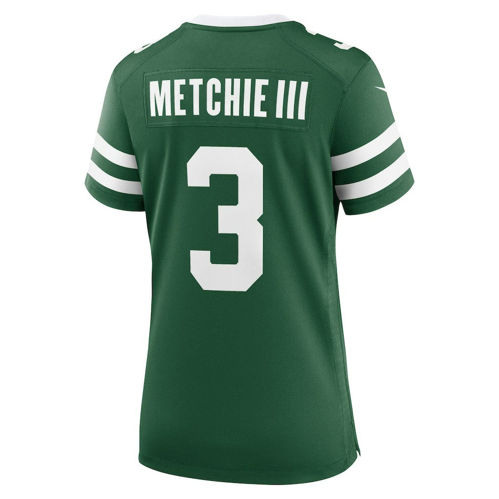 Nike John Metchie III New York Jets Women's Team Game Jersey Legacy Green