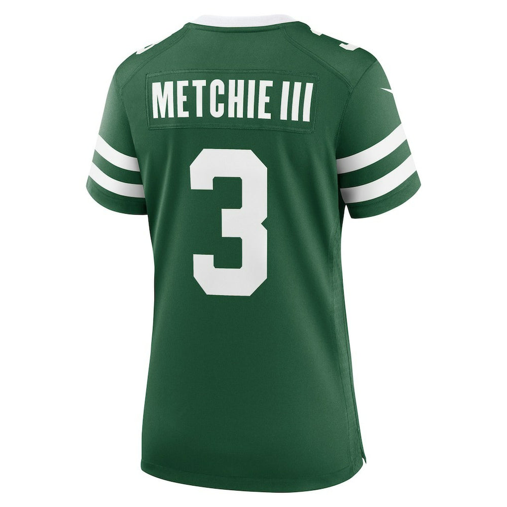 Nike John Metchie III New York Jets Women's Team Game Jersey Legacy Green