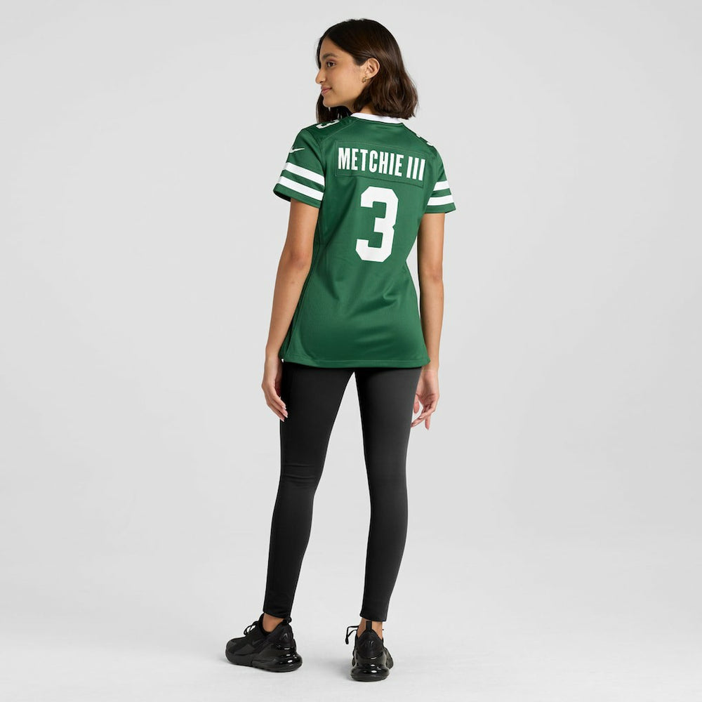 Nike John Metchie III New York Jets Women's Team Game Jersey Legacy Green